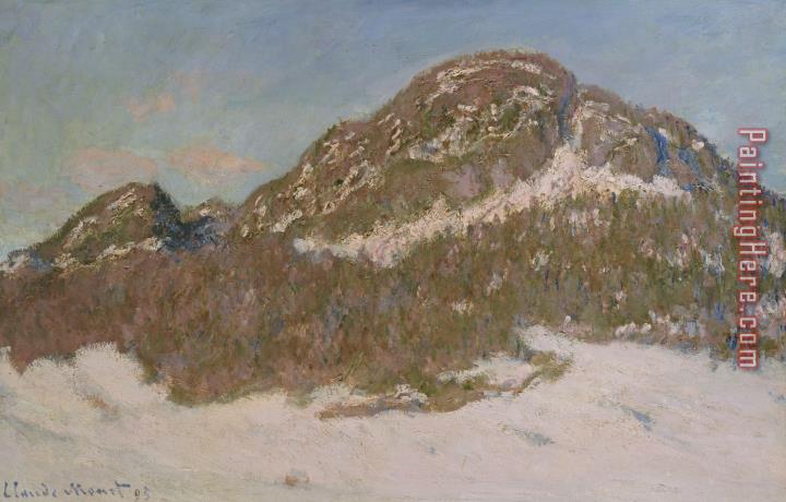 Claude Monet Mount Kolsaas in Sunlight